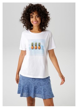 Aniston Koszulka w kolorze białym ze sklepu Limango Polska w kategorii Bluzki damskie - zdjęcie 188946679