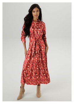 Aniston Sukienka w kolorze czerwono-kremowym ze sklepu Limango Polska w kategorii Sukienki - zdjęcie 188946858