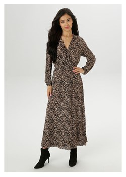 Aniston Sukienka w kolorze jasnobrązowo-czarnym ze sklepu Limango Polska w kategorii Sukienki - zdjęcie 188946876