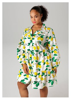 Aniston Sukienka w kolorze biało-żółtym ze sklepu Limango Polska w kategorii Sukienki - zdjęcie 188946968