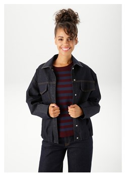 Aniston Kurtka dżinsowa w kolorze czarnym ze sklepu Limango Polska w kategorii Kurtki damskie - zdjęcie 188947047