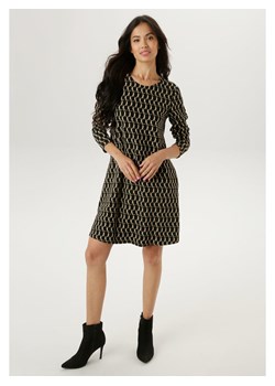 Aniston Sukienka w kolorze beżowo-czarnym ze sklepu Limango Polska w kategorii Sukienki - zdjęcie 188947066