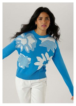Aniston Sweter w kolorze niebieskim ze sklepu Limango Polska w kategorii Swetry damskie - zdjęcie 188947276