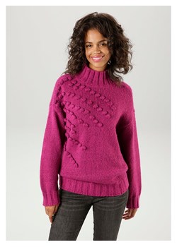 Aniston Sweter w kolorze jagodowym ze sklepu Limango Polska w kategorii Swetry damskie - zdjęcie 188947518