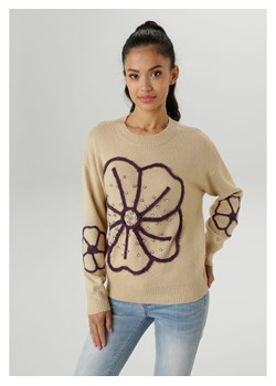 Aniston Sweter w kolorze beżowym ze sklepu Limango Polska w kategorii Swetry damskie - zdjęcie 188947606