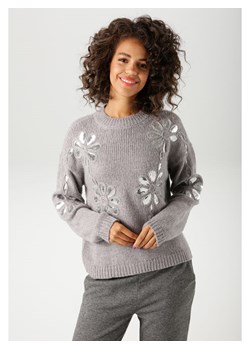 Aniston Sweter w kolorze szarym ze sklepu Limango Polska w kategorii Swetry damskie - zdjęcie 188947729
