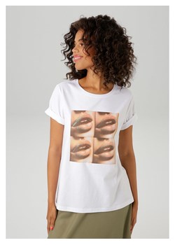 Aniston Koszulka w kolorze białym ze sklepu Limango Polska w kategorii Bluzki damskie - zdjęcie 188947815