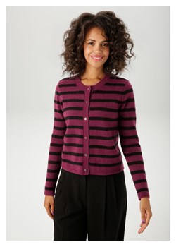 Aniston Kardigan w kolorze czarno-różowym ze sklepu Limango Polska w kategorii Swetry damskie - zdjęcie 188947869