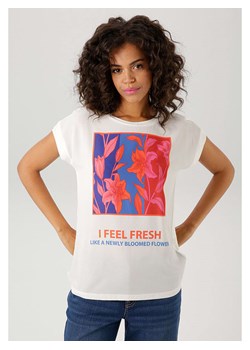 Aniston Koszulka w kolorze białym ze sklepu Limango Polska w kategorii Bluzki damskie - zdjęcie 188947879