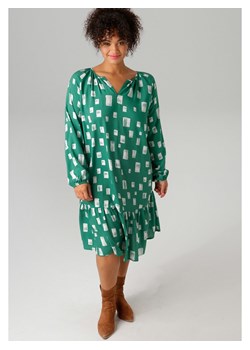 Aniston Sukienka w kolorze zielono-białym ze sklepu Limango Polska w kategorii Sukienki - zdjęcie 188947885