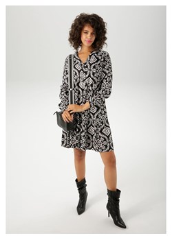 Aniston Sukienka w kolorze czarno-białym ze sklepu Limango Polska w kategorii Sukienki - zdjęcie 188947988