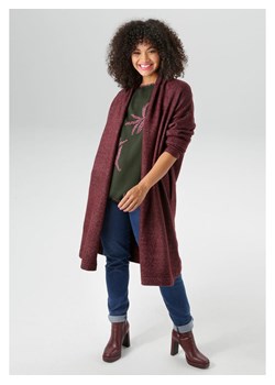 Aniston Kardigan w kolorze bordowym ze sklepu Limango Polska w kategorii Swetry damskie - zdjęcie 188947998