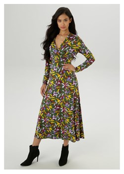 Aniston Sukienka w kolorze ciemnozielono-żółtym ze sklepu Limango Polska w kategorii Sukienki - zdjęcie 188948015