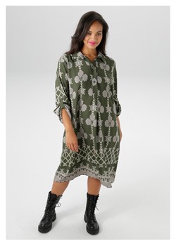 Aniston Sukienka w kolorze khaki ze sklepu Limango Polska w kategorii Sukienki - zdjęcie 188948037