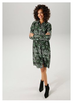 Aniston Sukienka w kolorze zielono-czarnym ze sklepu Limango Polska w kategorii Sukienki - zdjęcie 188948086