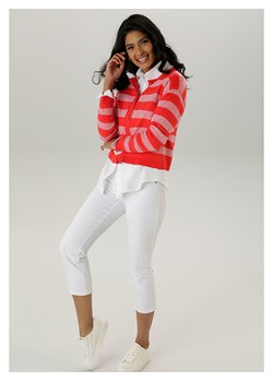 Aniston Kardigan w kolorze czerwono-białym ze sklepu Limango Polska w kategorii Swetry damskie - zdjęcie 188948136