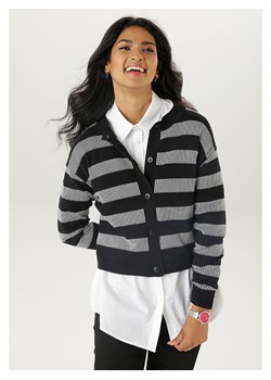 Aniston Kardigan w kolorze czarno-białym ze sklepu Limango Polska w kategorii Swetry damskie - zdjęcie 188948139