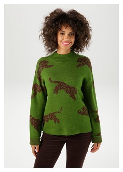 Aniston Sweter w kolorze zielonym ze sklepu Limango Polska w kategorii Swetry damskie - zdjęcie 188948145