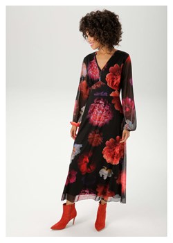 Aniston Sukienka w kolorze czarno-czerwonym ze sklepu Limango Polska w kategorii Sukienki - zdjęcie 188948148