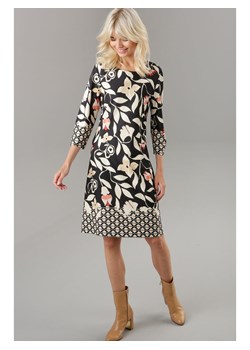 Aniston Sukienka w kolorze kremowo-czarnym ze sklepu Limango Polska w kategorii Sukienki - zdjęcie 188948179