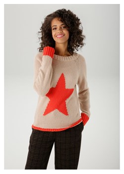 Aniston Sweter w kolorze beżowym ze sklepu Limango Polska w kategorii Swetry damskie - zdjęcie 188948186