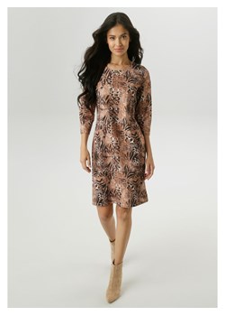 Aniston Sukienka w kolorze jasnobrązowo-czarnym ze sklepu Limango Polska w kategorii Sukienki - zdjęcie 188948285