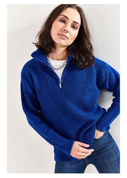 Bianco Lucci Sweter w kolorze niebieskim ze sklepu Limango Polska w kategorii Swetry damskie - zdjęcie 188950775