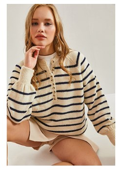 Happiness Istanbul Sweter w kolorze beżowym ze sklepu Limango Polska w kategorii Swetry damskie - zdjęcie 188950795