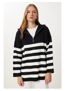 Happiness Istanbul Sweter w kolorze biało-czarnym ze sklepu Limango Polska w kategorii Swetry damskie - zdjęcie 188951027