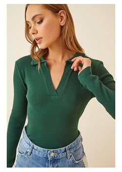 Happiness Istanbul Koszulka w kolorze zielonym ze sklepu Limango Polska w kategorii Bluzki damskie - zdjęcie 188951165