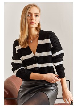 Bianco Lucci Kardigan w kolorze czarno-białym ze sklepu Limango Polska w kategorii Swetry damskie - zdjęcie 188951287