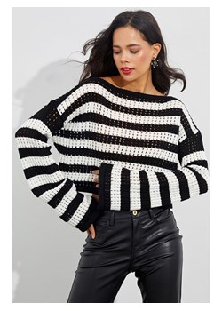 Cool and sexy Sweter w kolorze czarno-białym ze sklepu Limango Polska w kategorii Swetry damskie - zdjęcie 188951386