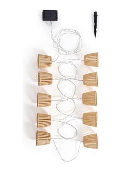 Bizzotto Solarny łańcuch świetlny "Harumy" w kolorze jasnobrązowym - dł. 420 cm ze sklepu Limango Polska w kategorii Oświetlenie - zdjęcie 188951659