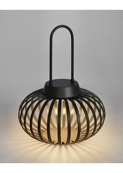 Bizzotto Dekoracyjna lampa LED "Saryn" w kolorze szarym - wys. 26 x Ø 20 cm ze sklepu Limango Polska w kategorii Oświetlenie - zdjęcie 188951665