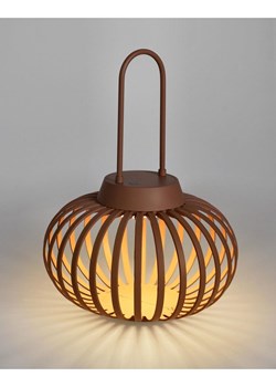 Bizzotto Dekoracyjna lampa LED "Saryn" w kolorze brązowoczerwonym - wys. 26 x Ø 20 cm ze sklepu Limango Polska w kategorii Oświetlenie - zdjęcie 188951669