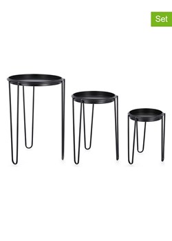 Bizzotto Stojaki (3 szt.) "Madelyn" w kolorze czarnym na rośliny ze sklepu Limango Polska w kategorii Doniczki i osłonki - zdjęcie 188951759