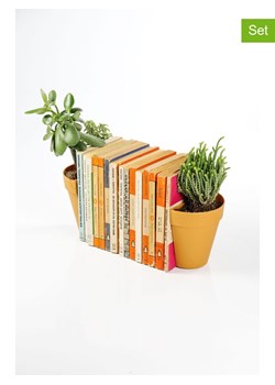 SuckUK Podpórki (2 szt.) w kolorze pomarańczowym do książek - 12 x 15,5 x 12 cm ze sklepu Limango Polska w kategorii Dekoracje - zdjęcie 188951825