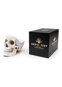 SuckUK Miska dekoracyjna "Skull Tidy" w kolorze białym - 12,5 x 21,5 x 16 cm ze sklepu Limango Polska w kategorii Misy i tace dekoracyjne - zdjęcie 188952167