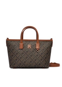 Tommy Hilfiger Torebka Th Monoplay Mini Tote Le AW0AW18848 Czarny ze sklepu MODIVO w kategorii Torby Shopper bag - zdjęcie 188952929