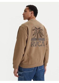 RVCA Bluza Palm Crest EVYSF00141 Beżowy Boxy Fit ze sklepu MODIVO w kategorii Bluzy męskie - zdjęcie 188952975
