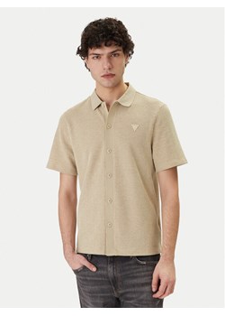 Guess Koszula M6GP09 K3078 Beżowy Regular Fit ze sklepu MODIVO w kategorii Koszule męskie - zdjęcie 188953107