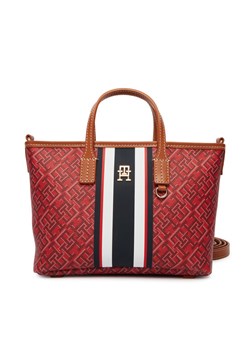 Tommy Hilfiger Torebka Th Monoplay Mini Tote Stripe Le AW0AW18389 Czerwony ze sklepu MODIVO w kategorii Torby Shopper bag - zdjęcie 188953127
