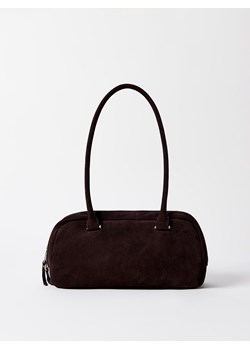 Mohito - Skórzana torebka - ciemnobrązowy ze sklepu Mohito w kategorii Torebki bagietki - zdjęcie 188954146