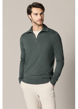 Sweter Zielony z Wiskozą Lucan ze sklepu Lancerto S.A. w kategorii Swetry męskie - zdjęcie 188954495