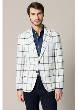 Marynarka Męska Beżowa w Kratę Schilpario ze sklepu Lancerto S.A. w kategorii Marynarki męskie - zdjęcie 188954496