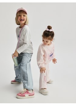 Reserved - Jeansy wide leg Lilo i Stitch - niebieski ze sklepu Reserved w kategorii Spodnie dziewczęce - zdjęcie 188954677