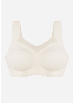 Biały Sportowy Biustonosz z Usztywnieniem Ozdobiony Siateczkową Wstawką Edalissa ze sklepu renee.pl w kategorii Biustonosze - zdjęcie 188955597