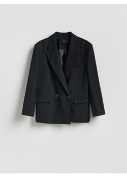 Reserved - Marynarka z wiskozą - czarny ze sklepu Reserved w kategorii Marynarki damskie - zdjęcie 188955685