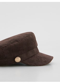 Reserved - Sztruksowy kaszkiet - brązowy ze sklepu Reserved w kategorii Kaszkiety damskie - zdjęcie 188955726