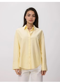 Reserved - Koszula z bawełny oxford - jasnożółty ze sklepu Reserved w kategorii Bluzki damskie - zdjęcie 188955775